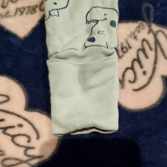 Blue Dinosaur Print Kids Bodysuit - Picture 7 of 9